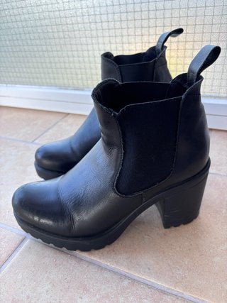 Botines negros tacón plataforma