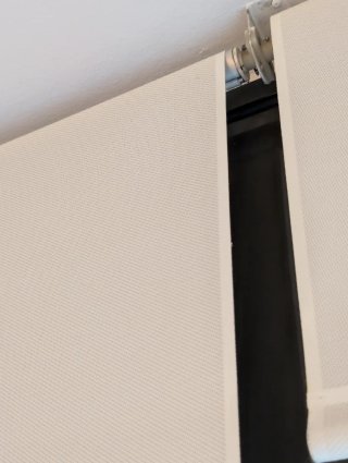5 Cortinas Enrollables Grandes Blancas