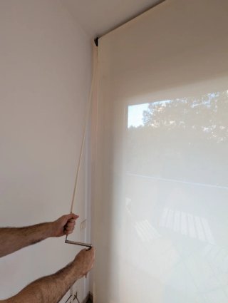 5 Cortinas Enrollables Grandes Blancas