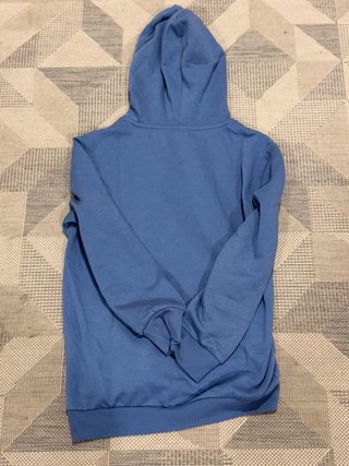 sudadera azul con capucha y estampado gaming