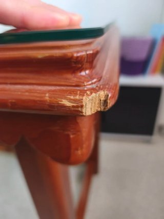 Mesa de camilla de madera