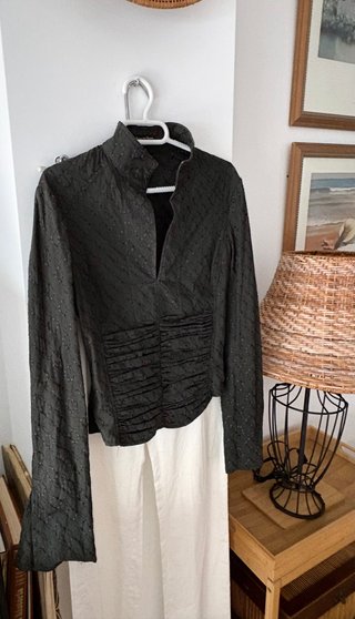 Blusa Pedro del Hierro verde oscuro