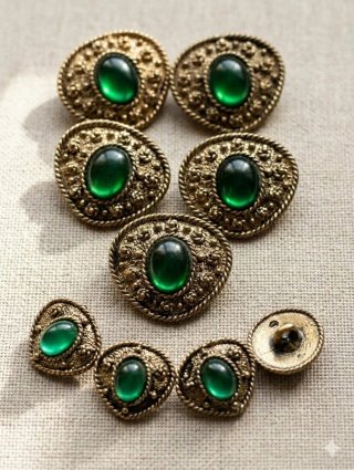 Botones auténticamente Vintage tipo joya y strass