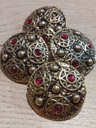 Botones auténticamente Vintage tipo joya y strass