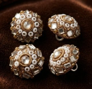 Botones auténticamente Vintage tipo joya y strass