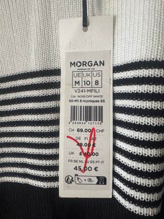 Jersey Morgan Blanco y Negro