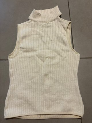 Jersey Zara cuello alto beige talla S