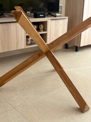 Mesa de Comedor JYSK Agerby Cristal y Roble