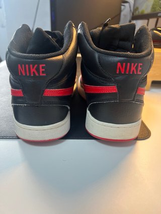 Zapatillas Nike Air Force 1 Mid Negras Rojas