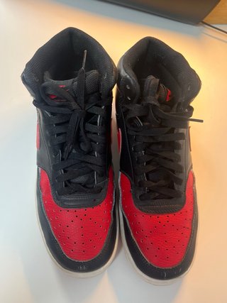 Zapatillas Nike Air Force 1 Mid Negras Rojas