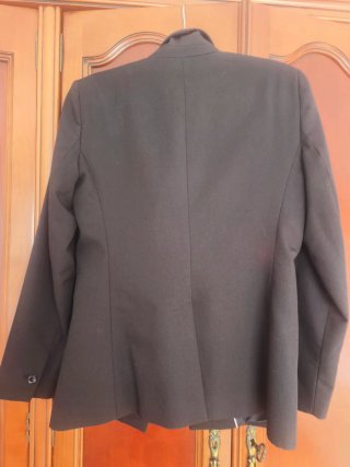 Americana Mango Negra Talla 40