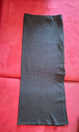 Falda larga negra Stradivarius Talla XS
