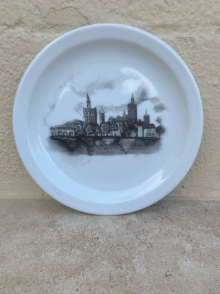 Plato Decorativo Paisaje Sevillano