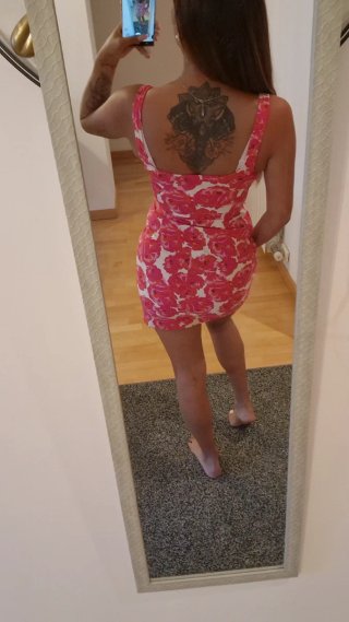 Vestido corto estampado floral