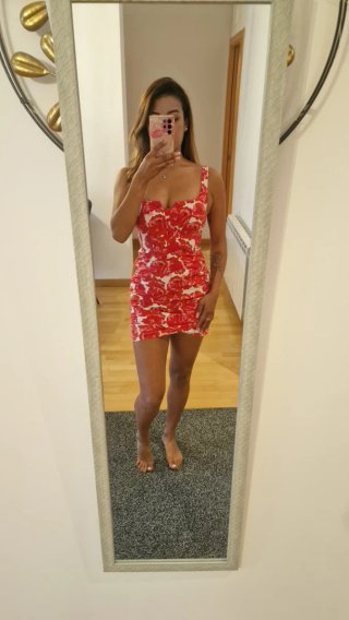 Vestido corto estampado floral