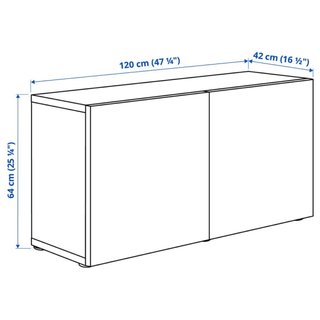 Gavinete / Mueble Aparador Blanco (2 Puertas)