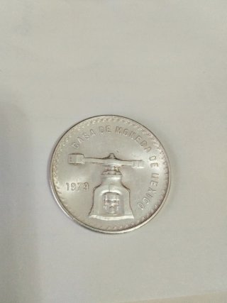 Moneda Plata 1 Onza Troy 1979 México Balanza