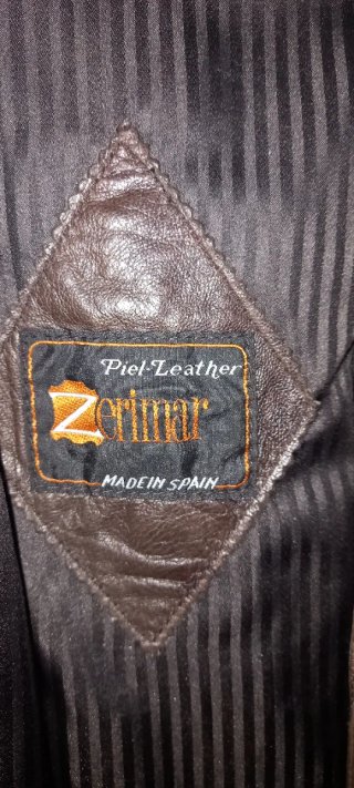 Chaqueta de Piel Marrón