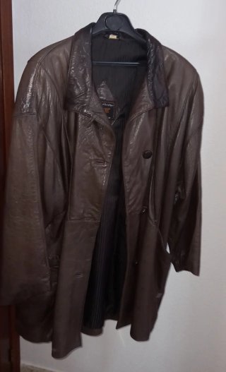 Chaqueta de Piel Marrón
