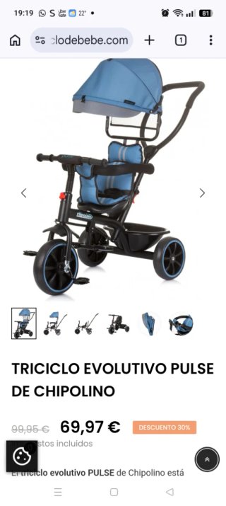 Triciclo Evolutivo Chipolino