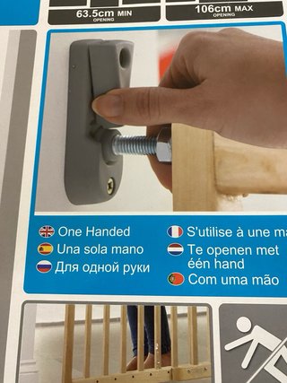 Puerta Seguridad Bebé Munchkin Madera Extensible