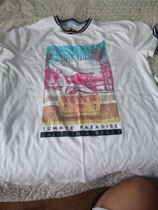 Camiseta Tenth Blanca Estampada