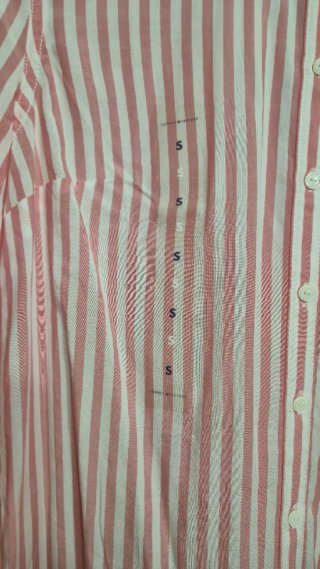 Camisa Tommy Hilfiger Rayas Rosa Talla S
