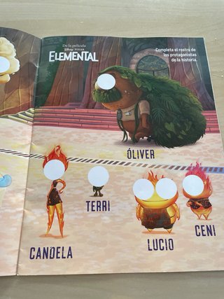 Libro de pegatinas pelicula Elemental