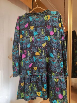 Conjunto Abrigo, Bolso y Fular Estampado a juego