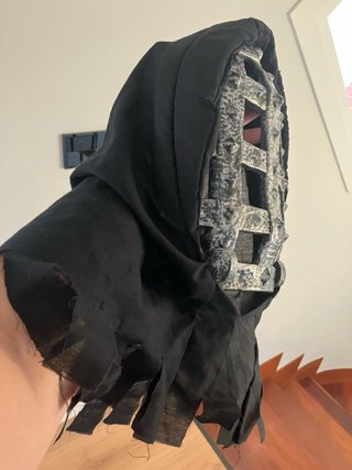 Máscara de Halloween con Capucha y Cuchillo