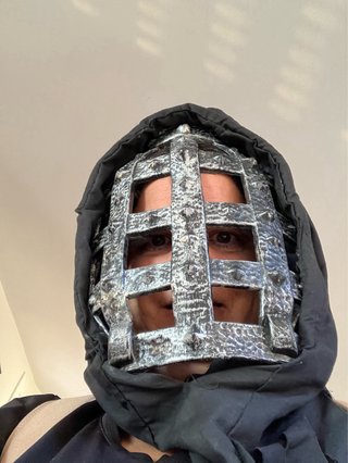 Máscara de Halloween con Capucha y Cuchillo