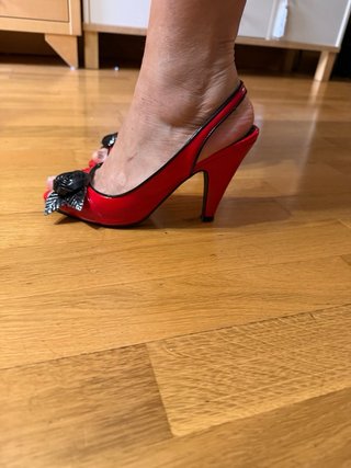 Zapatos Drastik Rojos y Negros Talla 37