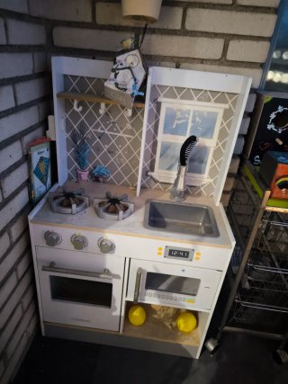 Cocinita de juguete para niños de madera