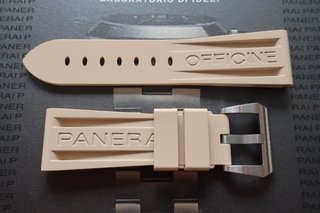 Correa Caucho Negra estilo Panerai 26mm