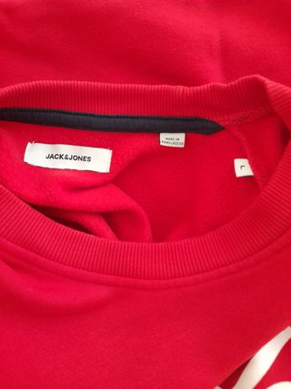 Jack&Jones sudadera roja talla L
