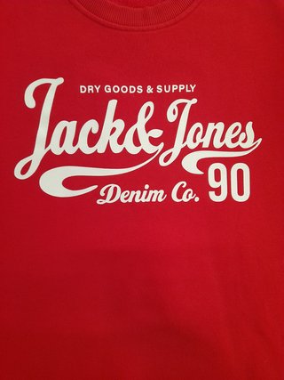 Jack&Jones sudadera roja talla L
