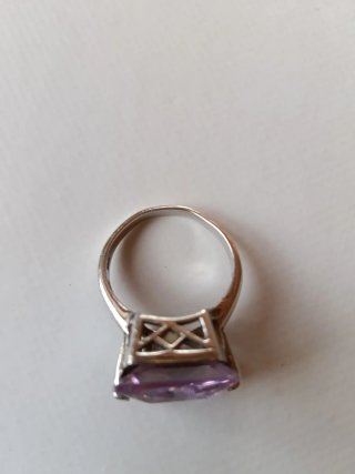 Anillo Plata 925 Amatista