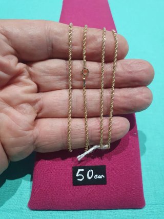 Cadena Cordón de Oro 18kl 50cm