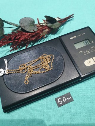 Cadena Cordón de Oro 18kl 50cm