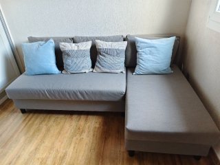 Sofá Cama 3 Plazas con Chaiselongue Älvdalen