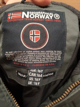 Chaquetón Geographical Norway Gris