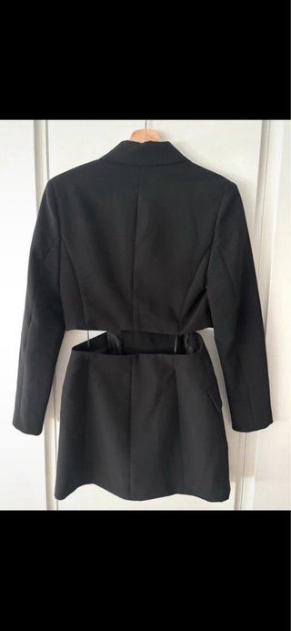 Vestido Blazer Negro con Cut-Out