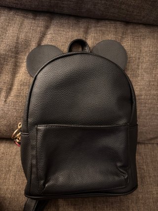 Mochila Negra Orejas Mickey