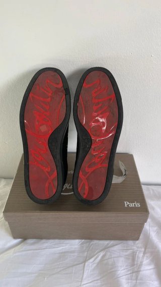 Christian Louboutin Zapatillas Negras Hombre