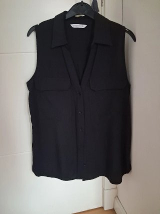 Camisa sin mangas negra