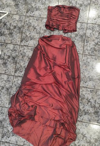 Conjunto Vestido Fiesta Rojo
