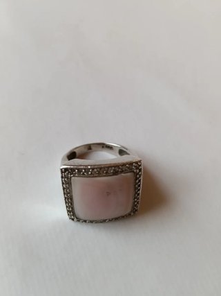 Anillo Plata Rosa,sellado
