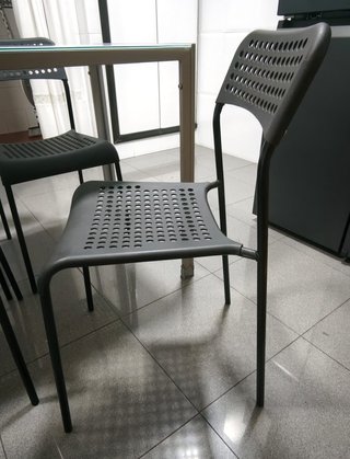 Mesa de cocina cristal templado y 4 sillas