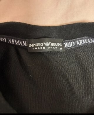 Sudadera fina Emporio Armani Negra