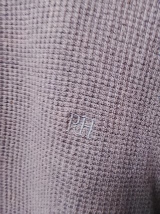 Jersey hombre azul manga larga